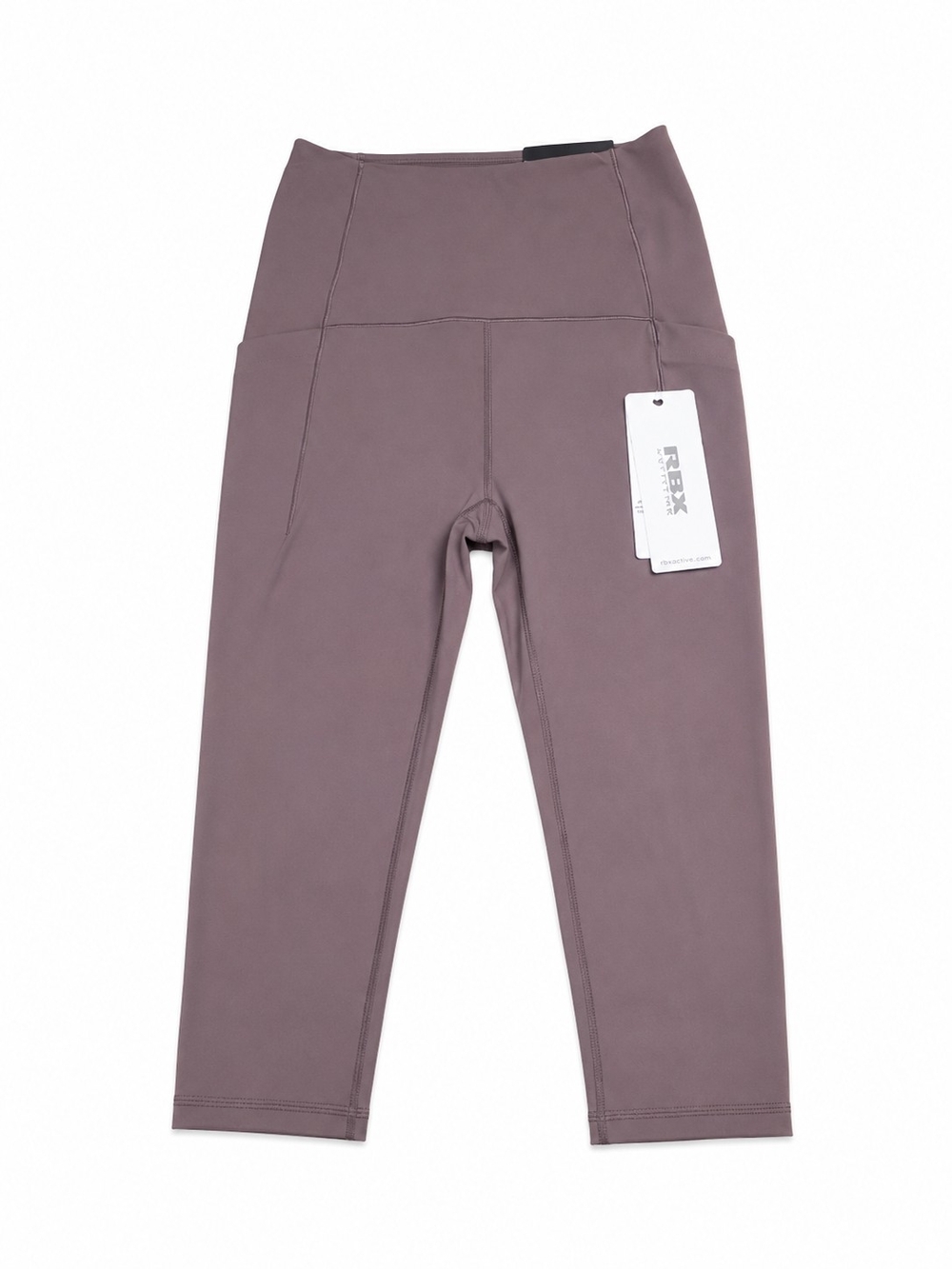 NWT RBX Women's High Waist Capri Leggings Mauve Size Small Activewear Yoga Wear
